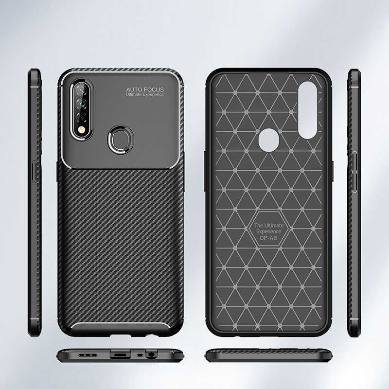 Oppo A31 Kılıf Zore Negro Silikon Kapak Siyah