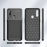 Oppo A31 Kılıf Zore Negro Silikon Kapak Kahverengi