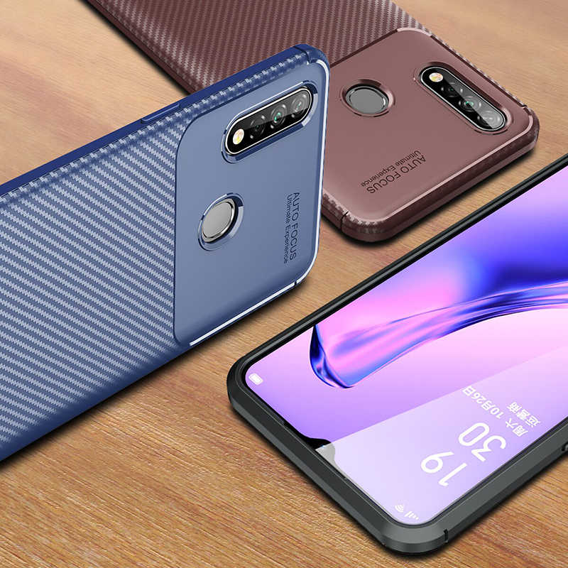 Oppo A31 Kılıf Zore Negro Silikon Kapak Kahverengi