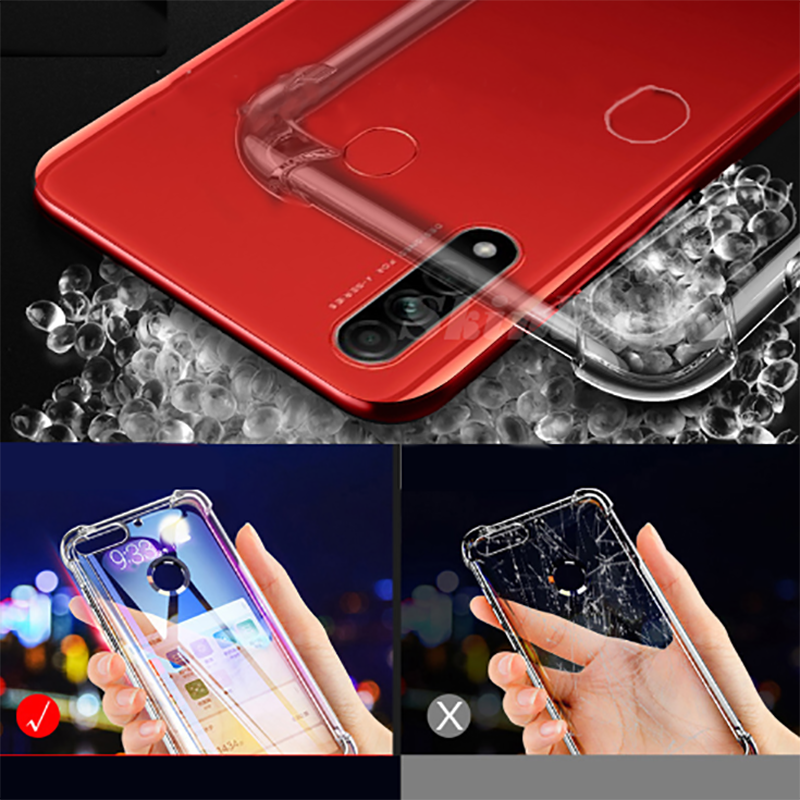 Oppo A31 Kılıf Zore Nitro Anti Shock Silikon Renksiz