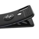 Oppo A31 Kılıf Zore Ravel Silikon Kapak Siyah-Kırmızı
