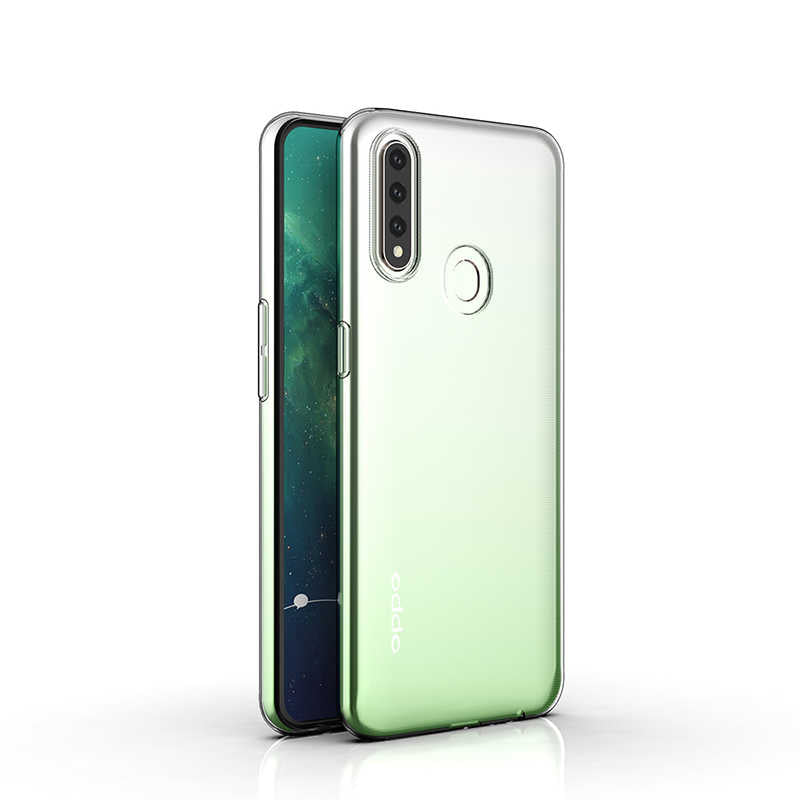 Oppo A31 Kılıf Zore Süper Silikon Kapak Renksiz