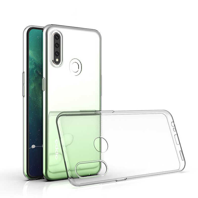 Oppo A31 Kılıf Zore Süper Silikon Kapak Renksiz