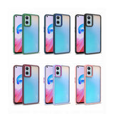 Oppo A36 Kılıf Zore Flora Kapak Mavi