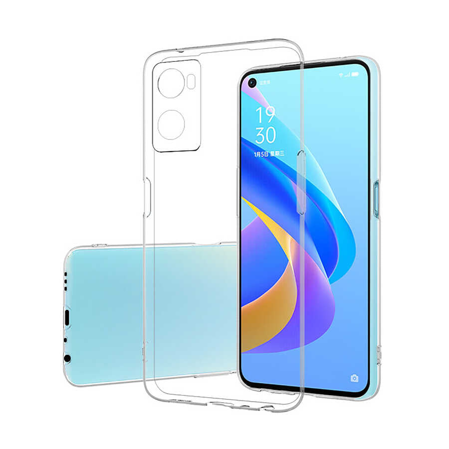 Oppo A36 Kılıf Zore Süper Silikon Kapak Renksiz