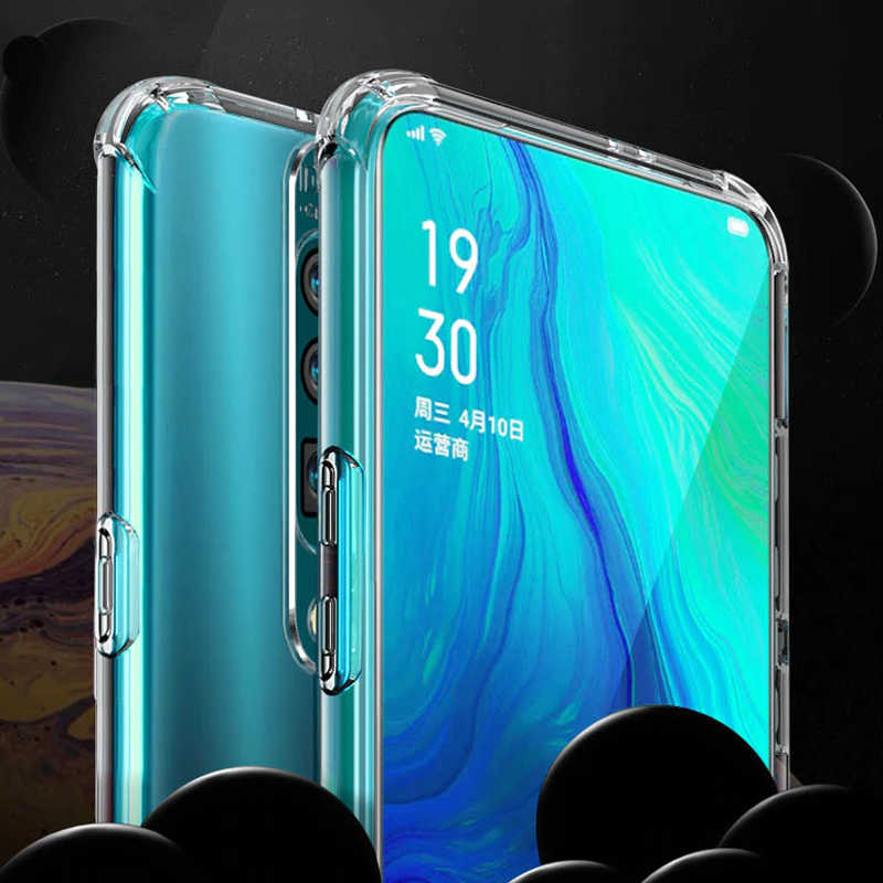 Oppo A5 2020 Kılıf Zore Nitro Anti Shock Silikon Renksiz