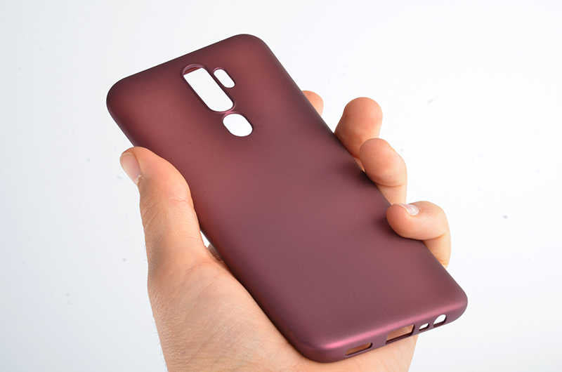 Oppo A5 2020 Kılıf Zore Premier Silikon Kapak Kırmızı