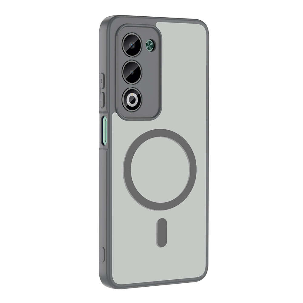 Oppo A5 Kılıf M-safe Şarj Özellikli Zore Babet Kapak Gri
