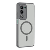 Oppo A5 Kılıf M-safe Şarj Özellikli Zore Babet Kapak Gri
