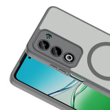 Oppo A5 Kılıf M-safe Şarj Özellikli Zore Babet Kapak Gri