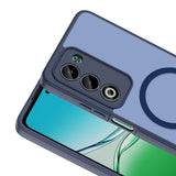 Oppo A5 Kılıf M-safe Şarj Özellikli Zore Babet Kapak Lacivert