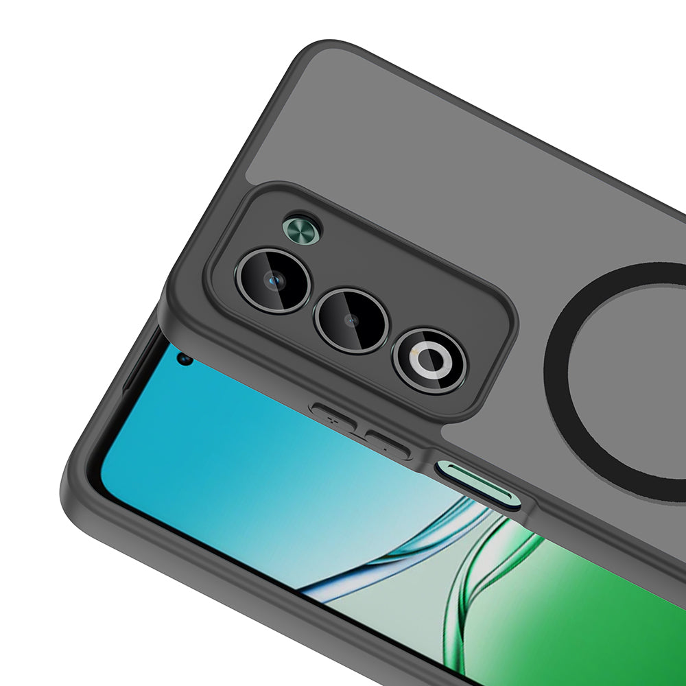 Oppo A5 Kılıf M-safe Şarj Özellikli Zore Babet Kapak Siyah