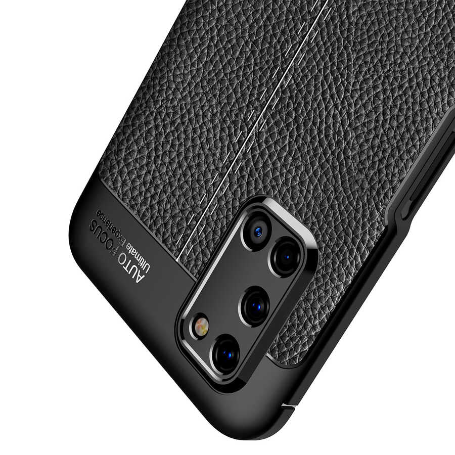 Oppo A52 Kılıf Zore Niss Silikon Kapak Siyah
