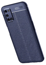 Oppo A52 Kılıf Zore Niss Silikon Kapak Lacivert