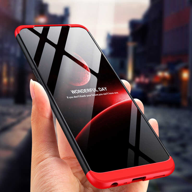 Oppo A54 4G Kılıf Zore Ays Kapak Siyah-Gri