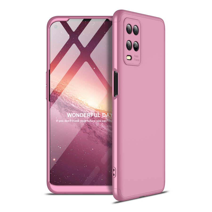 Oppo A54 4G Kılıf Zore Ays Kapak Rose Gold