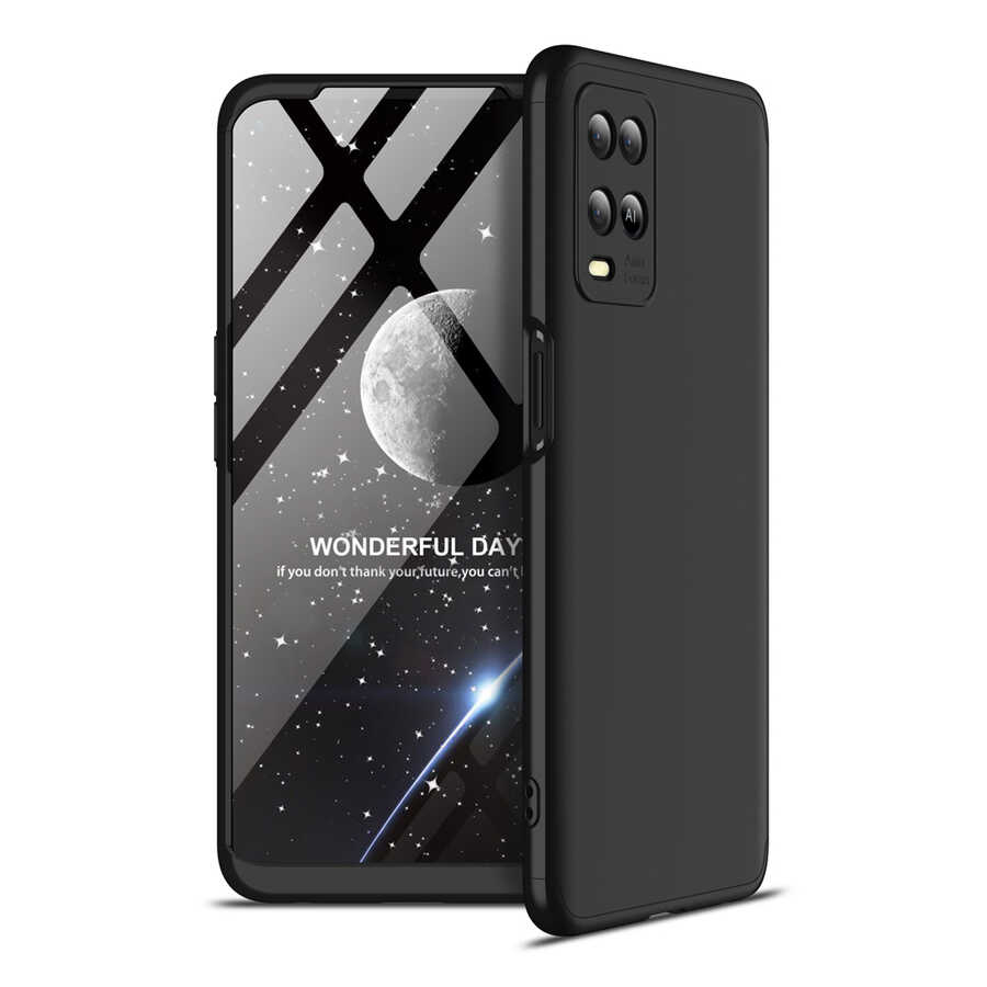 Oppo A54 4G Kılıf Zore Ays Kapak Siyah