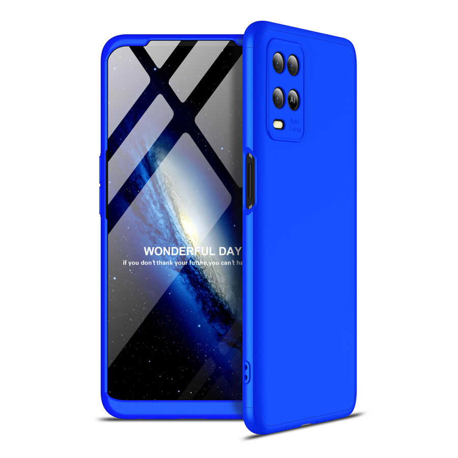 Oppo A54 4G Kılıf Zore Ays Kapak Mavi