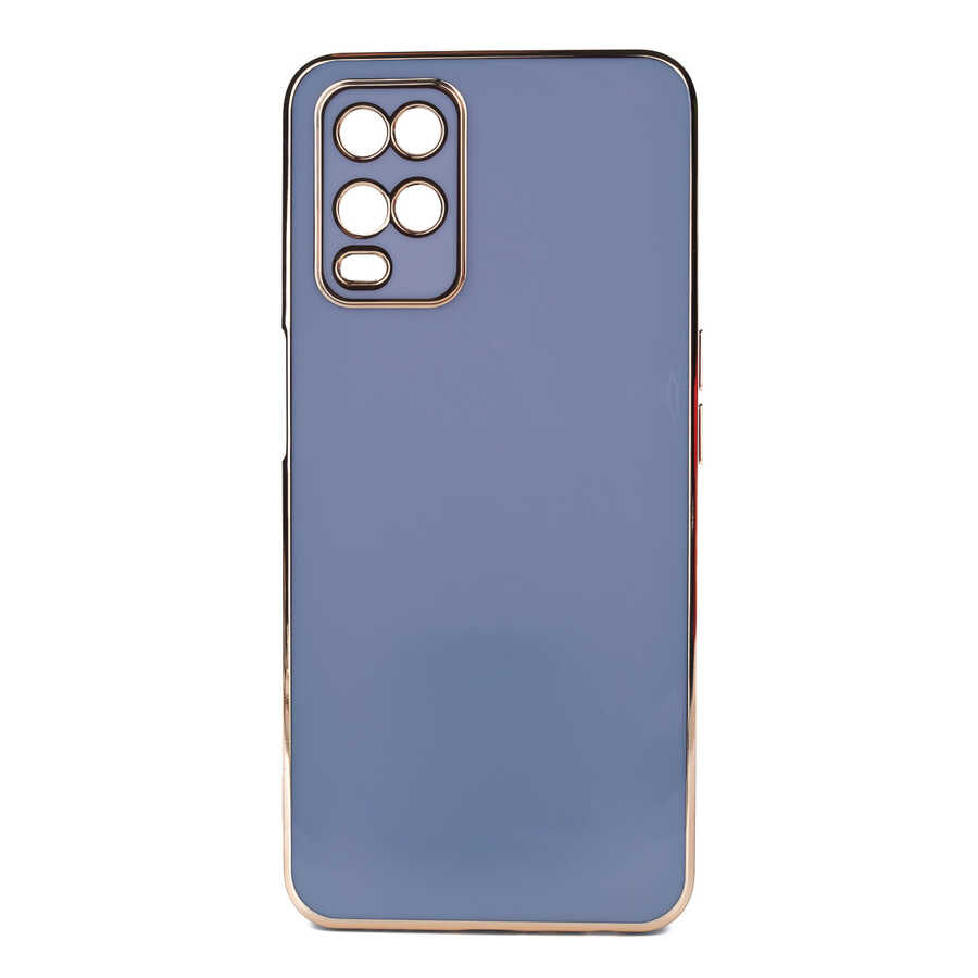 Oppo A54 4G Kılıf Zore Bark Kapak Mavi Açık
