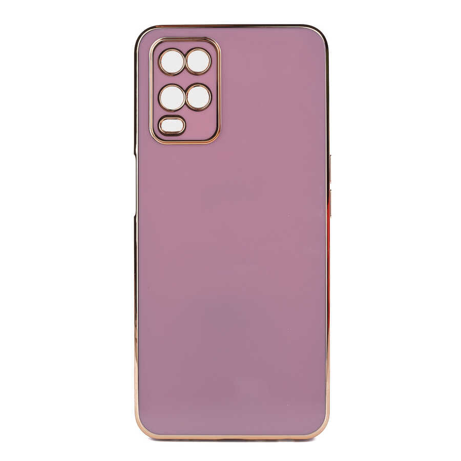 Oppo A54 4G Kılıf Zore Bark Kapak Mor