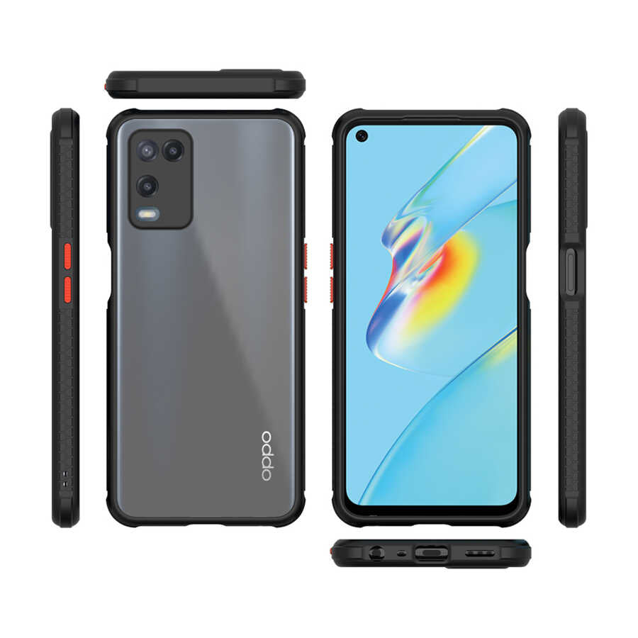 Oppo A54 4G Kılıf Zore Kaff Kapak Mor