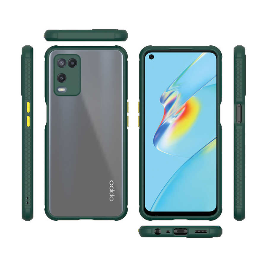 Oppo A54 4G Kılıf Zore Kaff Kapak Siyah