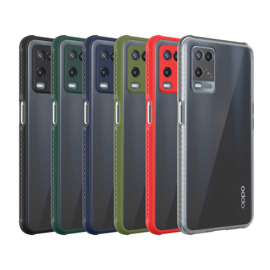Oppo A54 4G Kılıf Zore Kaff Kapak Koyu Yeşil