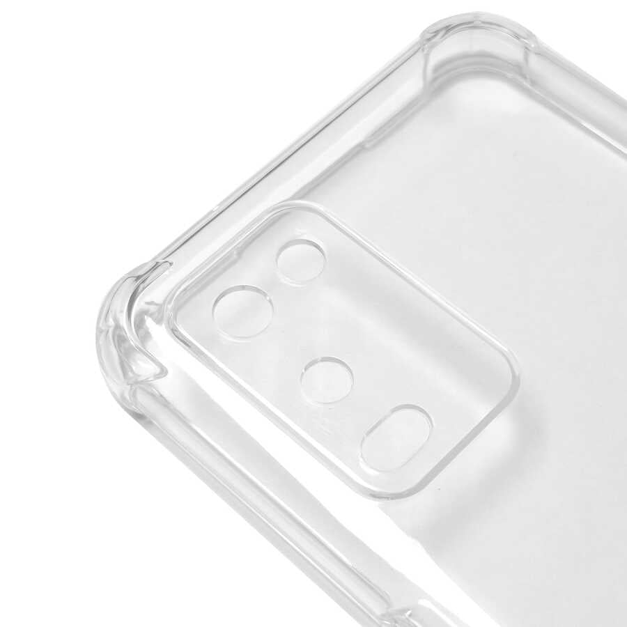 Oppo A54 4G Kılıf Zore Kamera Korumalı Nitro Anti Shock Silikon Renksiz