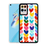 Oppo A54 4G Kılıf Zore M-Fit Desenli Kapak Heart No6