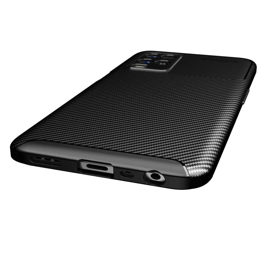 Oppo A54 4G Kılıf Zore Negro Silikon Kapak Kahverengi