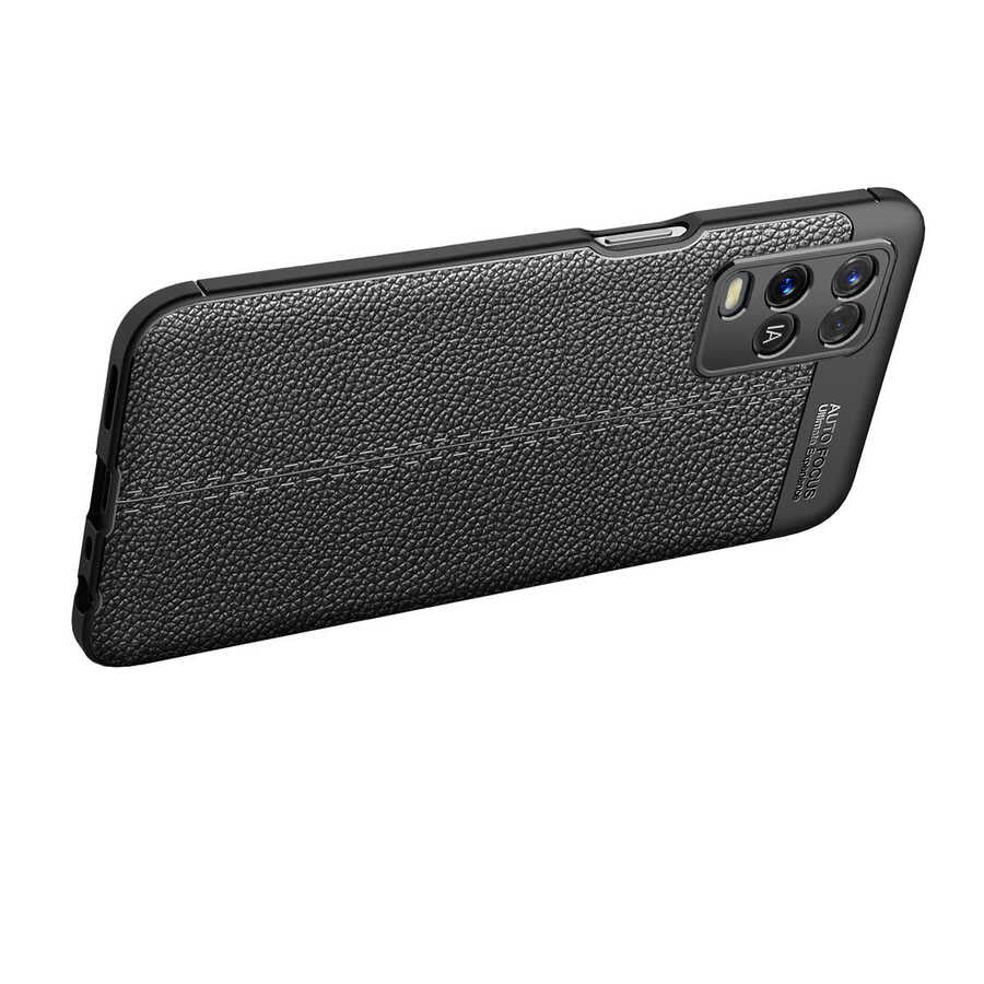 Oppo A54 4G Kılıf Zore Niss Silikon Kapak Lacivert