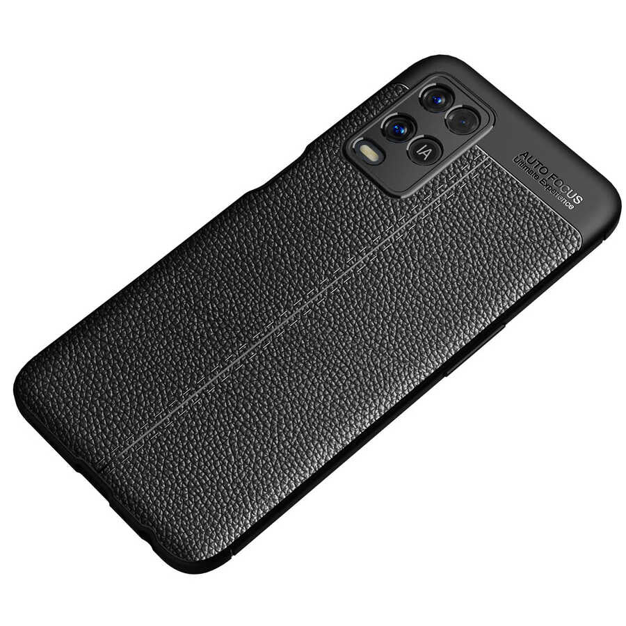 Oppo A54 4G Kılıf Zore Niss Silikon Kapak Siyah
