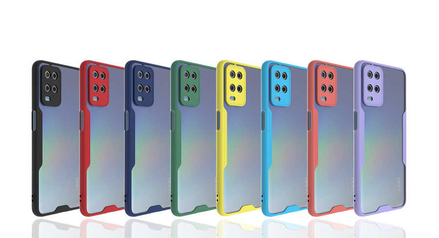 Oppo A54 4G Kılıf Zore Parfe Kapak Siyah