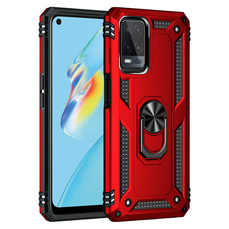 Oppo A54 4G Kılıf Zore Vega Kapak Gri