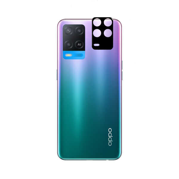 Oppo A54 4G Zore 3D Kamera Camı Siyah