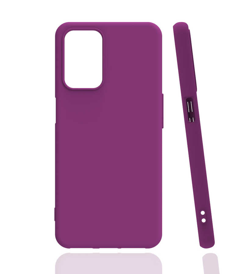 Oppo A55 4G Kılıf Zore Biye Silikon Pembe
