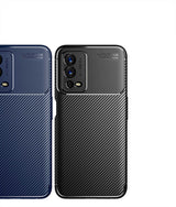 Oppo A55 4G Kılıf Zore Negro Silikon Kapak Lacivert