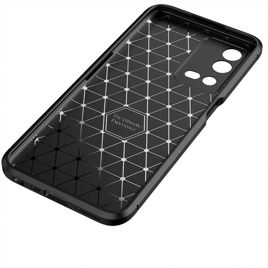 Oppo A55 4G Kılıf Zore Negro Silikon Kapak Siyah