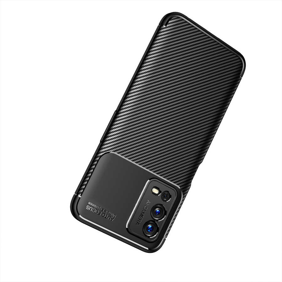 Oppo A55 4G Kılıf Zore Negro Silikon Kapak Siyah