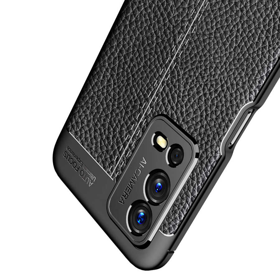 Oppo A55 4G Kılıf Zore Niss Silikon Kapak Siyah