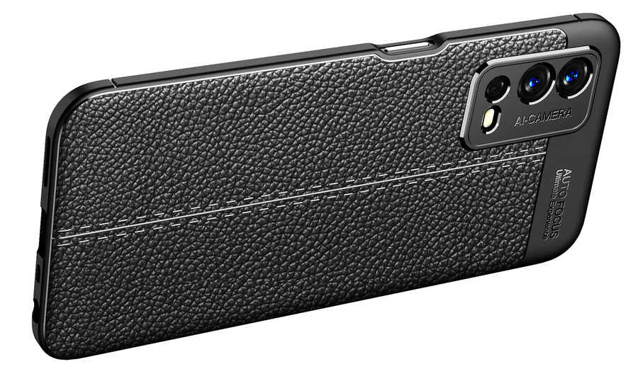 Oppo A55 4G Kılıf Zore Niss Silikon Kapak Siyah