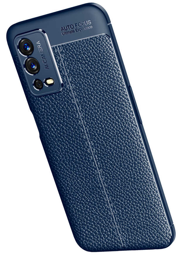 Oppo A55 4G Kılıf Zore Niss Silikon Kapak Lacivert