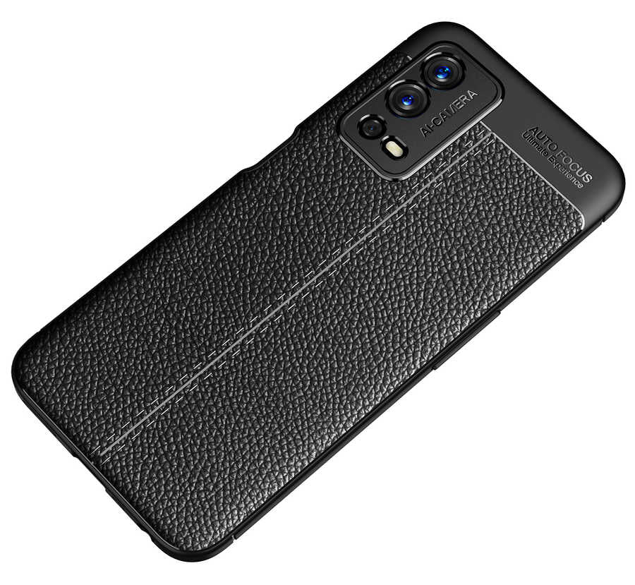 Oppo A55 4G Kılıf Zore Niss Silikon Kapak Siyah