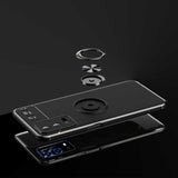 Oppo A55 4G Kılıf Zore Ravel Silikon Kapak Siyah