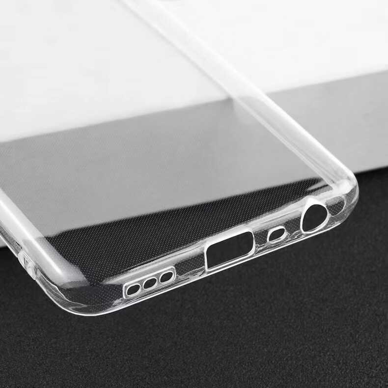 Oppo A55 4G Kılıf Zore Süper Silikon Kapak Renksiz