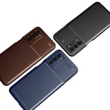 Oppo A55 5G Kılıf Zore Negro Silikon Kapak Kahverengi