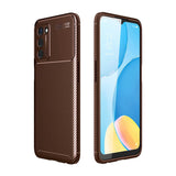 Oppo A55 5G Kılıf Zore Negro Silikon Kapak Kahverengi