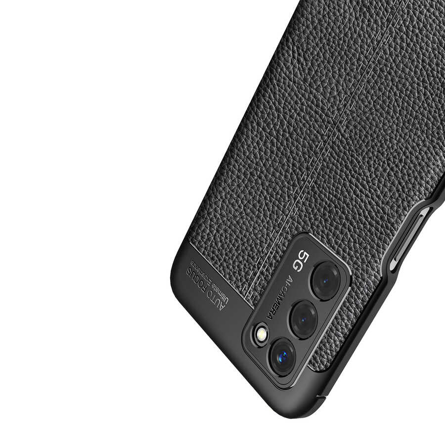 Oppo A55 5G Kılıf Zore Niss Silikon Kapak Siyah