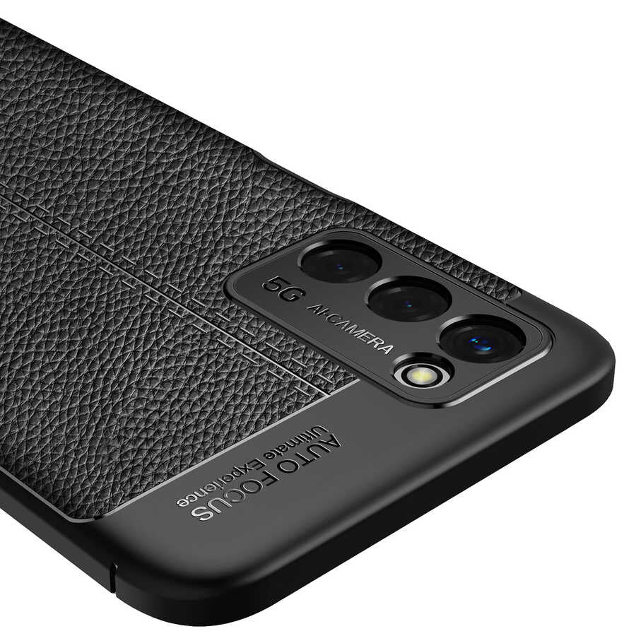 Oppo A55 5G Kılıf Zore Niss Silikon Kapak Siyah