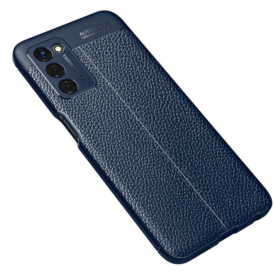 Oppo A55 5G Kılıf Zore Niss Silikon Kapak Lacivert